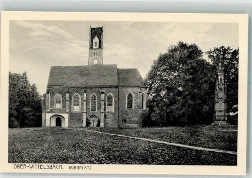Oberwittelsbach Gotische Marienkirche und König Ludwig I Denkmal