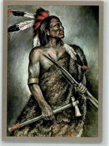 sign. Kubat Krieger vom Stamm der Dakota um 1870 Planet-Verlag SBM 309
