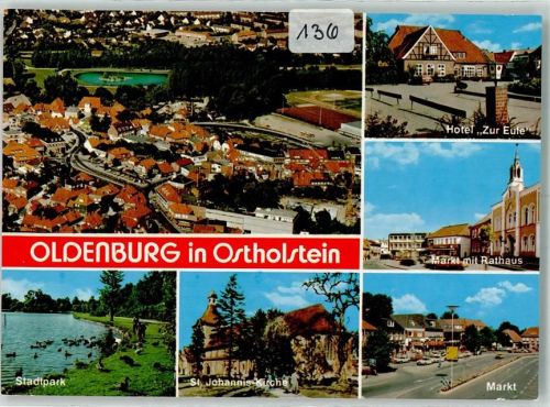 23758 W2440 Oldenburg in Holstein - Markt Hotel Zur Eule Rathaus Fliegeraufnahme