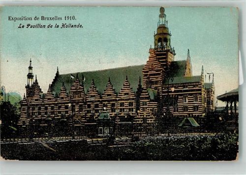 Brüssel 1910 Ausstellung Pavillon Holland