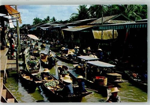 Bangkok Marktszene Floating Market