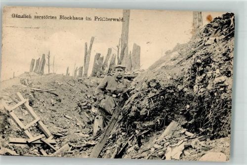 Montauville Zerstörter Unterstand im ehemaligen Priesterwald WK I Verlag Willy Koehler No. 222