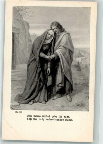 Zwei Trauernde nach dem Tode Christi Ein neues Gebot gebe ich euch daß ihr euch untereinander liebet