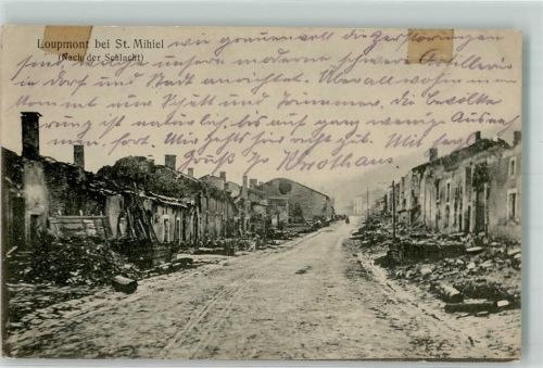 Loupmont 1916 Feldpost WK I fussart.Regt. Nr. 85 Foto AK