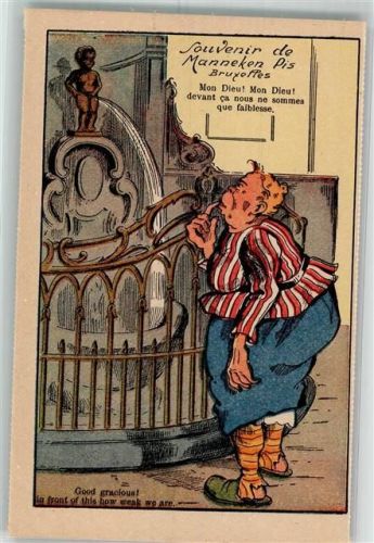 Brüssel Humor Manneken Pis Spruch Frau Verlag Albert Nr.23