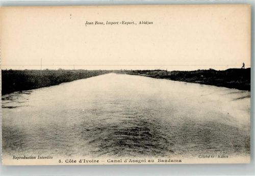 Abidjan Canal d´Asagni au Bandama Amagni-Kanal