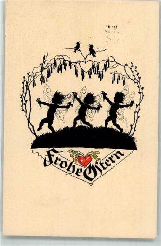 1928 Nr. 194 Verlag Werner Kltz , Zittau Ostern Engel Schmetterling vermenschlicht