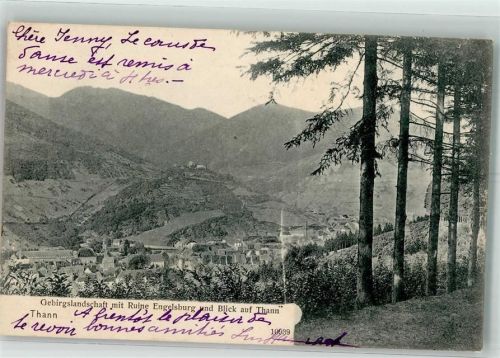 Thann 1905 Burg Engelsburg