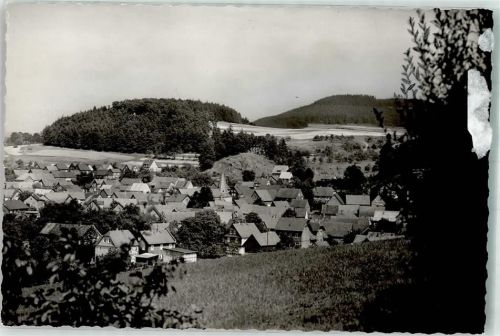 Simmersbach mit Ev. Kirche Foto Original aus Archiv eines Ansichtskartenverlags Ort handschriftlich