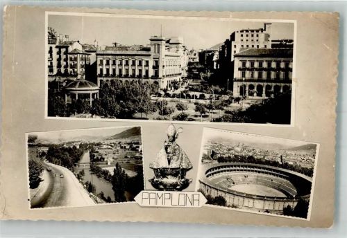 Pamplona 1958 Stadion Straße