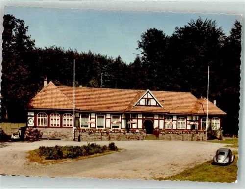 Stadtoldendorf Gasthaus Schützenhaus VW Käfer Foto Original aus Archiv eines Ansichtskartenverlags Ort handschriftlich