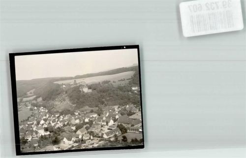 Schwalenberg Fliegeraufnahme vom Ort und der Burg Schwalenberg Foto Original aus Archiv eines Ansichtskartenverlags Ort handschriftlich