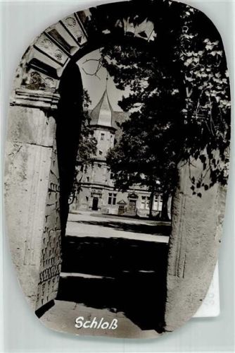 Barntrup Schloss Ort handschriftlich Foto Original aus Archiv eines Ansichtskartenverlags