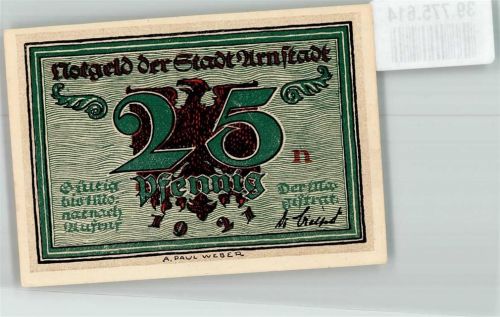 Arnstadt 1921 25 Pfennig n Alexis