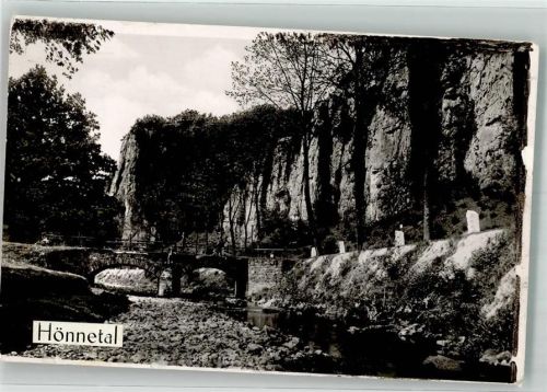 Hemer Hönnetal Ort handschriftlich Foto Original aus Archiv eines Ansichtskartenverlags