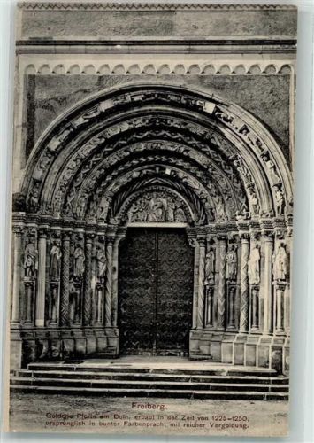 Freiberg 1911 Dom Goldene Pforte