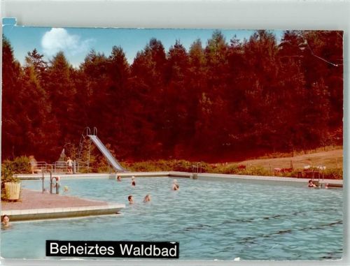 Wrexen Schwimmbad Ort handschriftlich Foto Original aus Archiv eines Ansichtskartenverlags