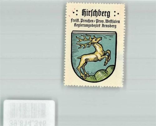 Hirschberg Freist. Preußen Prov. Westfalen Regierungsbezirk Arnsberg