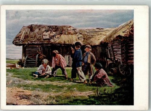 Kinder Spiel mit Ossels sign. Makovsky W.