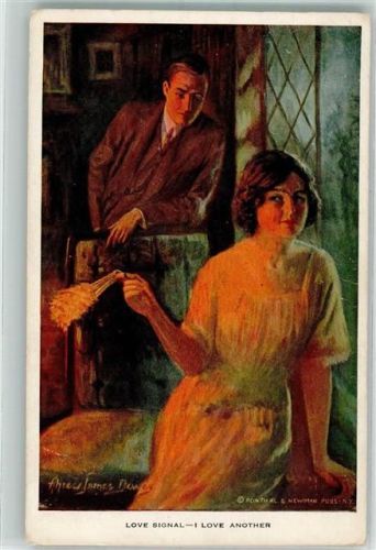 1914 sign. Dewey Alfred James Liebessignal ich liebe eine andere No 456
