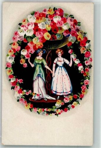 Nr. 1724 Frauen Duftschale Rosen Passepartout