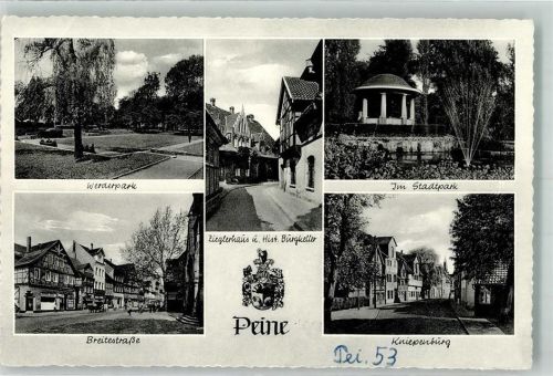 Peine Kniepenburg Breitestraße Werderpark Stadtpark Zieglerhaus Burgkeller