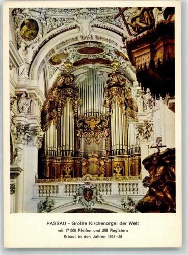 Passau 1700 Pfeifen u. 208 Register