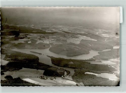 58579 W5885 Schalksmühle FOTO KEINE AK Fliegeraufnahme Ennepetalsperre Ort handschriftlich Foto Original aus Archiv eines Ansichtskartenverlags