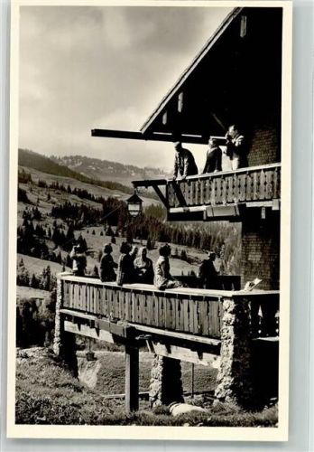 Balderschwang Veranda des Gasthauses Haus Ifenblick