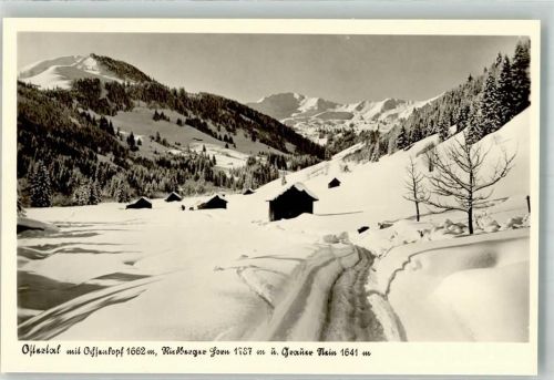Blaichach Ostertal mit Ochsenkopf Riedberger Horn und Grauer Stein