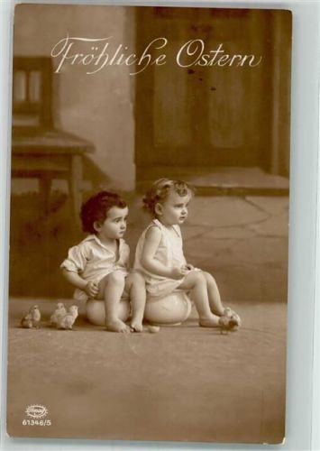 1917 Verlag Amag Serie 61346/5 Küken Ostern
