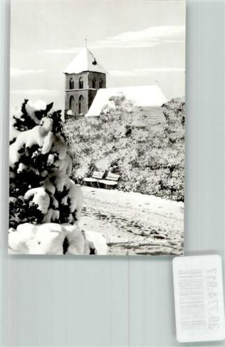Schermbeck Foto Original aus Archiv eines Ansichtskartenverlags Winter Kirche Ort handschriftlich