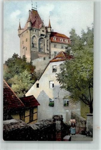 Meißen Burg von Niedermeisa Photochromie Nr. 1539