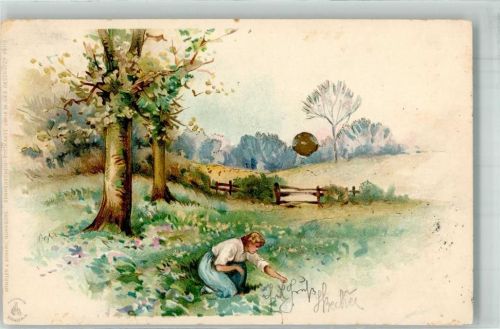 1899 Sonnenschein Karte Serie IV Landschaft