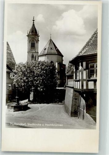 Pfullendorf Stadtkirche u. Hechtbrunnen