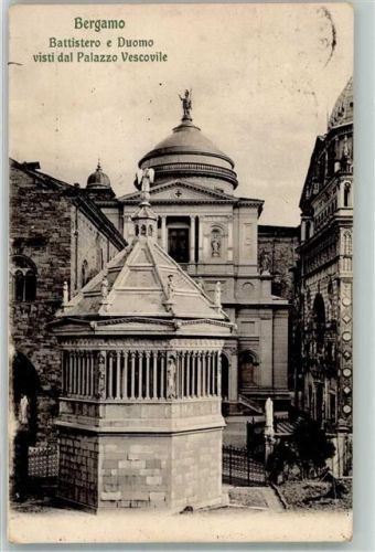 Bergamo 1913 Battistero Duomo
