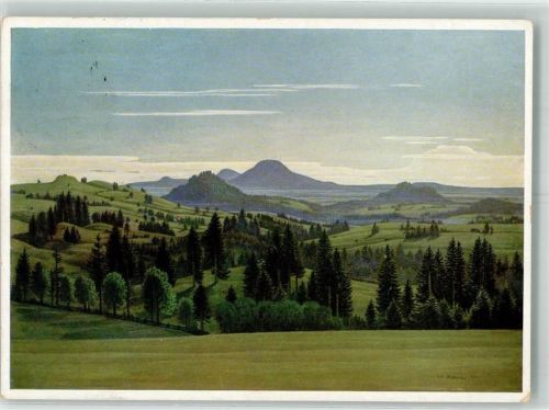 1937 sign. Rose, Walter Voralpenlandschaft Bild 13/III