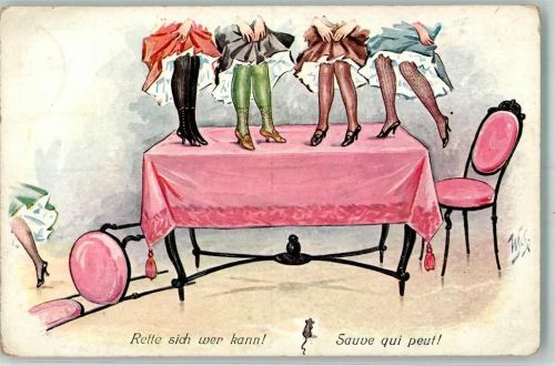 1918 Humor Rette sich wer kann Maus WBSS 1010