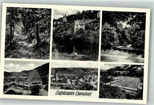 Gemünd Jugendherberge Gartenschwimmbad Villen an der Urft Verlag Mertens Notopfermarke