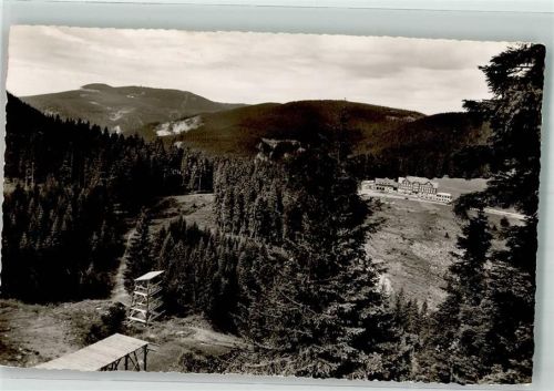 Ruhestein Aussichtsturm mit dem Hotel Kurhaus Ruhestein an der Schwarzwald-Hochstraße Notopfermarke