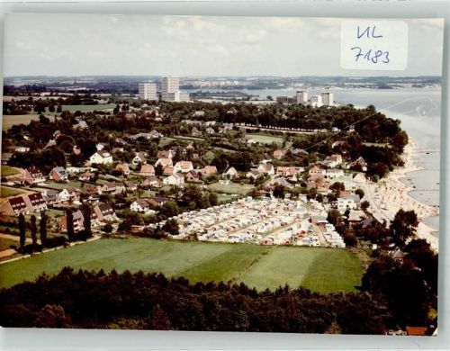 Sierksdorf Fliegeraufnahme Ort handschriftlich Foto Original aus Archiv eines Ansichtskartenverlags