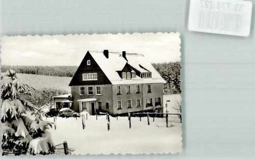 Benfe Foto Original aus Archiv eines Ansichtskartenverlags Winter Gasthaus zum Ederkopf VW Käfer Ort handschriftlich
