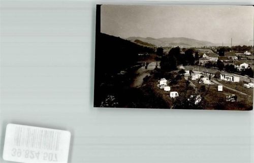 Sobernheim Campingplatz Ort handschriftlich Foto Original aus Archiv eines Ansichtskartenverlags