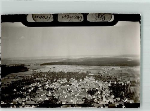 Deckenpfronn Fliegeraufnahme Ort handschriftlich Foto Original aus Archiv eines Ansichtskartenverlags