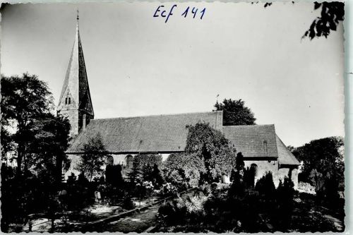 Eckernförde Kirche Ort handschriftlich Foto Original aus Archiv eines Ansichtskartenverlags