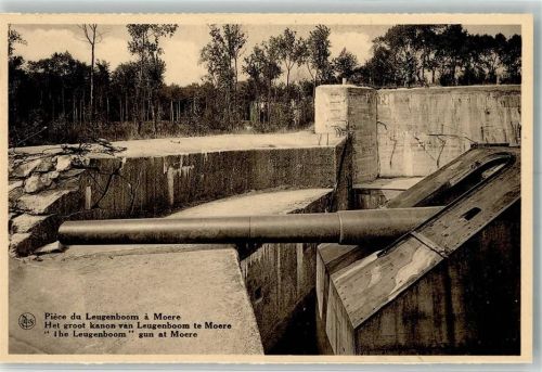The Leugenboom gun at Moere Waffen WK I Militär Belgien