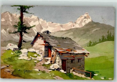Berghütte Verlag Stehli Freres Nr. 413 Masure vers le Mont Cervin