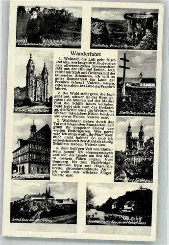 Bad Staffelstein Kirche vierzehnheiigen Staffelberg Rathaus Schloss Banz Wanderfahrt