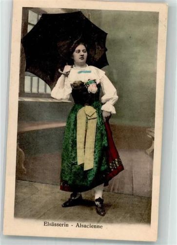 1911 Frau mit Regenschirm