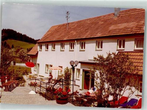 Huzenbach Hotel Ort handschriftlich Foto Original aus Archiv eines Ansichtskartenverlags